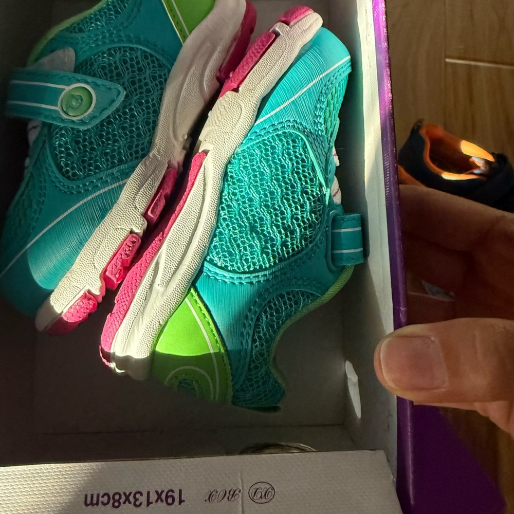 Pediped Riddell Teal Sneakers – Toddler Size 5 / EU 20